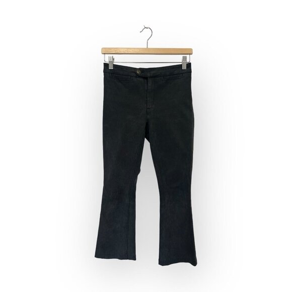 Free People Kick Flare Cropped Pants Size 0 Dark Gray - Picture 1 of 7